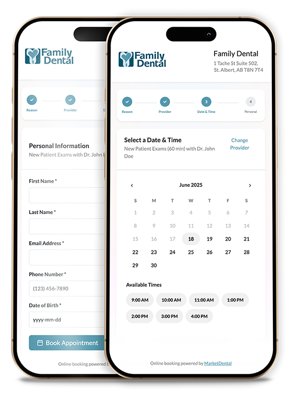 Dental booking widget for your website