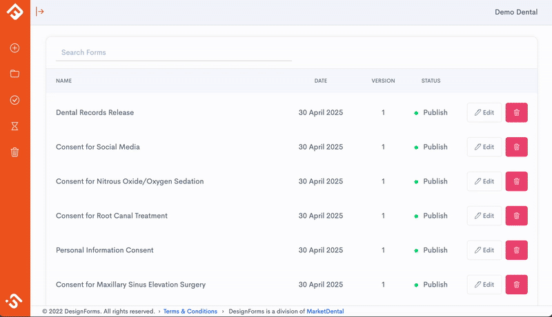 DesignForms - Paperless Dental Forms